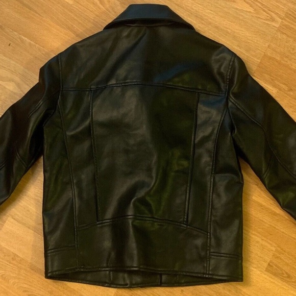 Faux-Leather Moto Jacket, straight silhouette with a relaxed fit - Picture 2 of 4